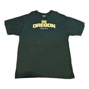 Oregon Ducks Tee Shirt Mens XXL OVB Team Green & Yellow 100% Cotton